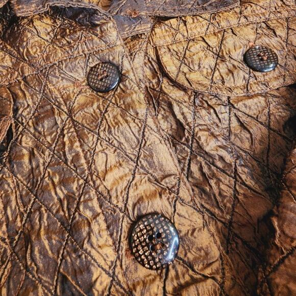 Coldwater Creek Bronze Copper Jacket Size Large Petite - Picture 5 of 7